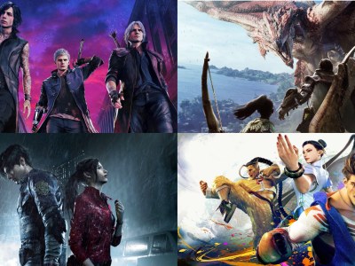 Four Capcom Games Incuding Devil May Cry 5, Monster Hunter: World, Resident Evil 2, And Street Fighter 6